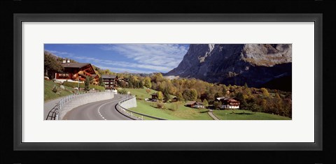 Framed Road passing through a landscape, Grindelwald, Interlaken, Switzerland Print