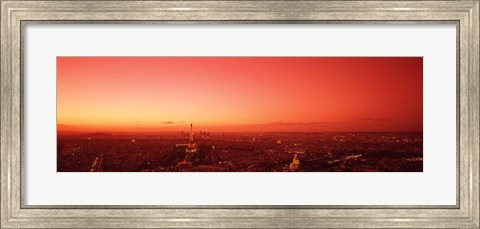 Framed France, Paris, aerial view Print
