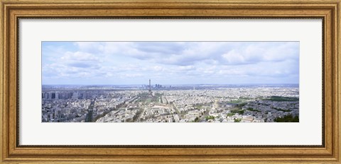Framed High angle view of Eiffel Tower, Paris, France Print