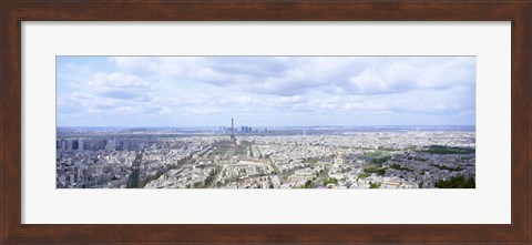 Framed High angle view of Eiffel Tower, Paris, France Print