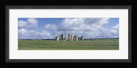 Framed England, Wiltshire, View of rock formations of Stonehenge Print
