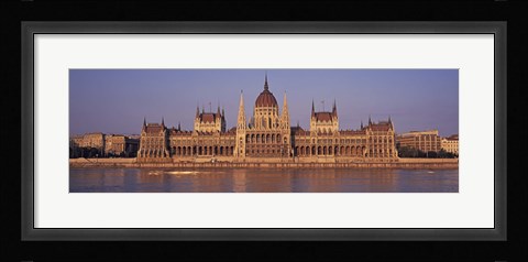 Framed Hungary, Budapest, View of the Parliament building Print