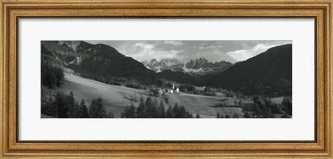 Framed Distant view of a church, St. Magdelena Church, Italy Print