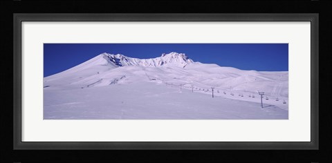 Framed Turkey, Ski Resort on Mt Erciyes Print