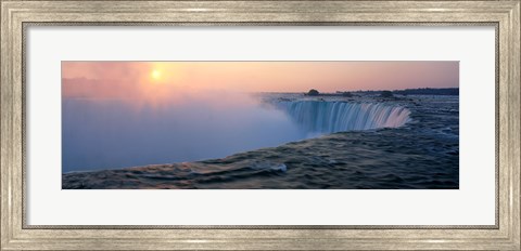 Framed Sunrise Horseshoe Falls Niagara Falls NY USA Print