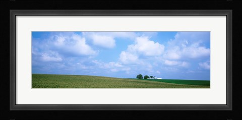 Framed Panoramic view of a landscape, Marshall County, Iowa, USA Print