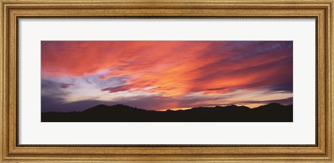Framed Sunset over Black Hills National Forest Custer Park State Park SD USA Print