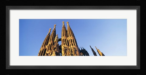 Framed Low angle view of a church, Sagrada Familia, Barcelona, Spain Print