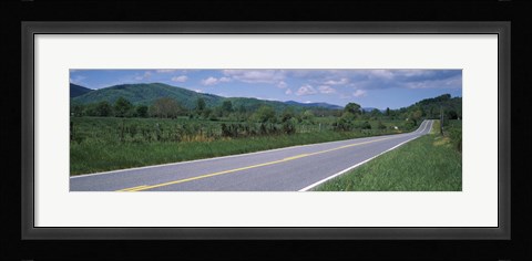 Framed Road passing through a landscape, Virginia State Route 231, Madison County, Virginia, USA Print