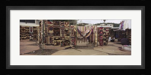 Framed Textile products in a market, Ecuador Print