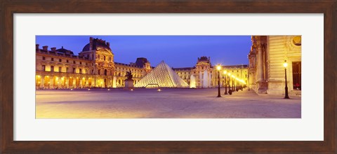 Framed Louvre Museum, Paris, France Print