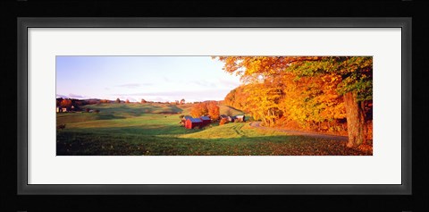 Framed Fall Farm VT USA Print