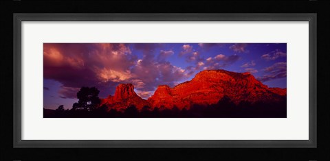 Framed Rocks at Sunset Sedona AZ USA Print