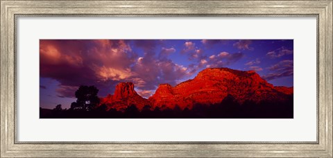 Framed Rocks at Sunset Sedona AZ USA Print