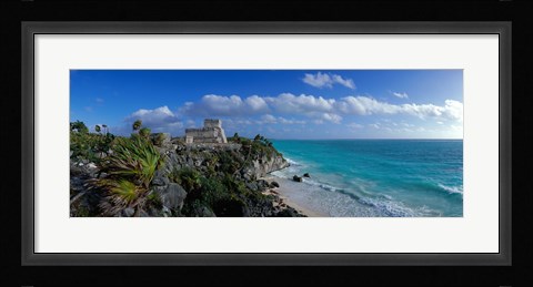 Framed El Castillo Tulum Mexico Print