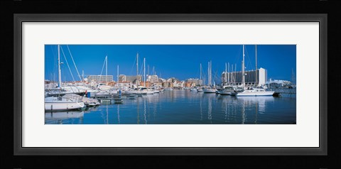 Framed View of a marina, Algarve Portugal Print