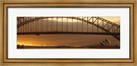 Framed Harbor Bridge Sydney Australia Print