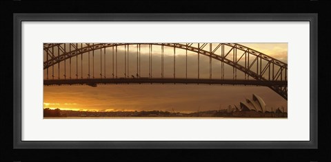 Framed Harbor Bridge Sydney Australia Print