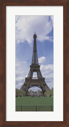 Framed Low angle view of a tower, Eiffel Tower, Paris, Ille-De-France, France Print