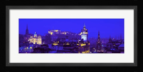 Framed Evening, Royal Castle, Edinburgh, Scotland, United Kingdom Print