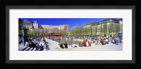 Framed Kungstradgarden Park, Stockholm, Sweden Print