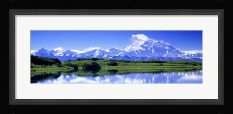Framed Reflection Pond, Mount Mckinley, Denali National Park, Alaska, USA Print