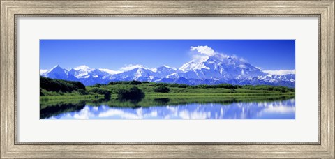 Framed Reflection Pond, Mount Mckinley, Denali National Park, Alaska, USA Print