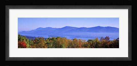 Framed Lake George, Adirondack Mountains, New York State, USA Print