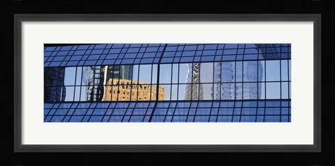 Framed Building reflections, Frankfurt, Germany Print