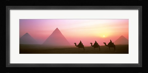 Framed Giza Pyramids Egypt Print