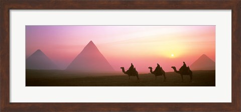 Framed Giza Pyramids Egypt Print