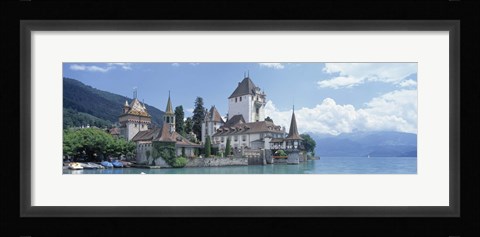 Framed Oberhofen Castle Lake Thuner Switzerland Print