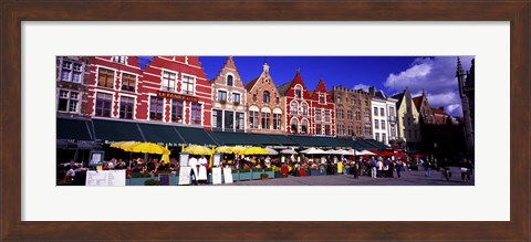Framed Street Scene Brugge Belgium Print
