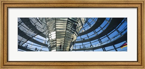 Framed Glass Dome, Reichstag, Berlin, Germany Print