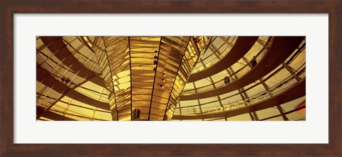 Framed Glass Dome from Interior, Reichstag,Berlin, Germany Print