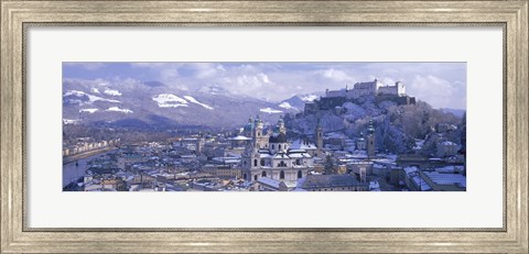Framed Winter, Salzburg, Austria Print
