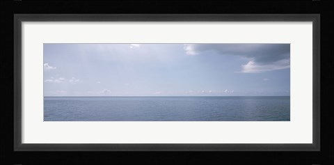 Framed Clouds over the sea, Atlantic Ocean, Bermuda, USA Print