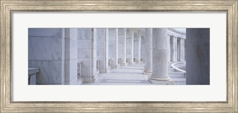 Framed Columns of a government building, Arlington, Arlington County, Virginia, USA Print