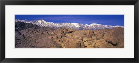 Framed Sierra Mountains, Owens Valley, California, USA Print