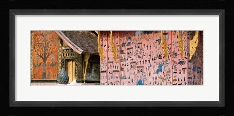 Framed Mosaic, Wat Xien Thong, Luang Prabang, Laos Print