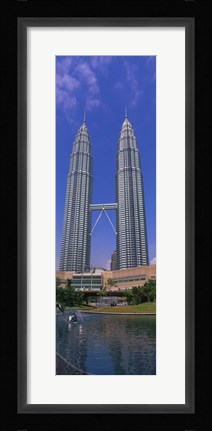 Framed Petronas Twin Towers, Kuala Lumpur, Malaysia Print