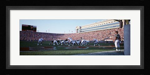 Framed Football Game, Soldier Field, Chicago, Illinois, USA Print