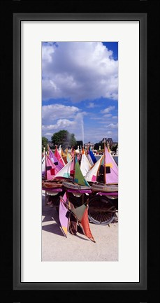 Framed Sailboats Tuilleries Paris France Print