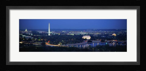 Framed Panoramic view of Washington DC Print