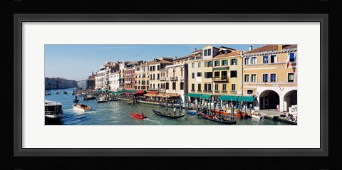Framed High angle view of a canal, Grand Canal, Venice, Italy Print