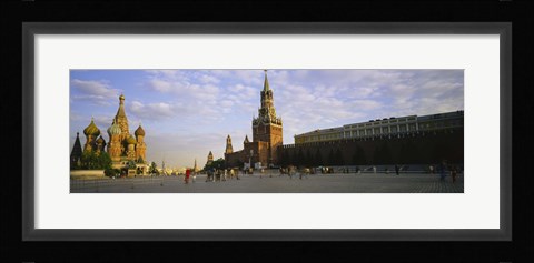 Framed Cathedral at a town square, St. Basil's Cathedral, Red Square, Moscow, Russia Print