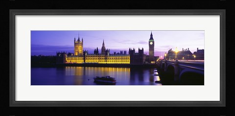 Framed Parliament, Big Ben, London, England, United Kingdom Print