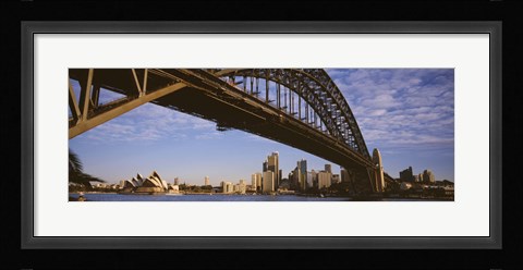 Framed Sydney Harbor Bridge, Sydney, New South Wales, Australia Print