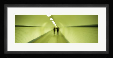 Framed Pedestrian Tunnel, Blurred Motion Print