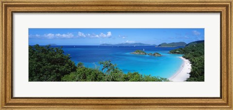 Framed Trunk Bay, St. John US Virgin Islands Print